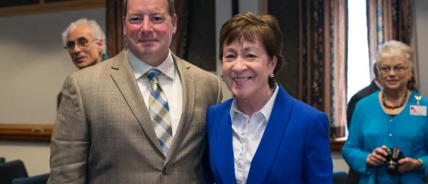Ed Bilsky and Senator Susan Collins