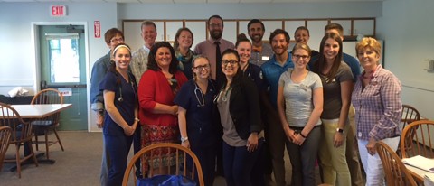 Participants in the fall prevention screenings from UNE and SMAA