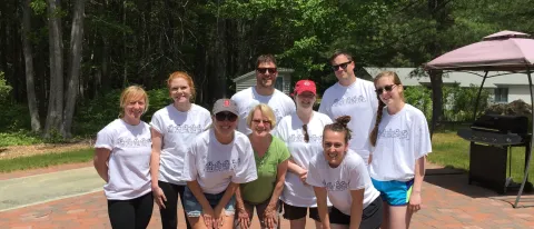 The staff of the Office of Graduate and Professional Admissions recently volunteered as part of the United Way's Day of Caring. 