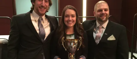 L-R: Alex Kerbaugh, Ava Lindert and David Veleck 