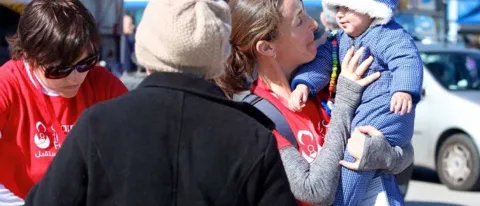 Jennifer Gunderman volunteers with Carry the Future