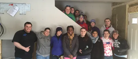 Pharmacy students from Alpha Zeta Omega 