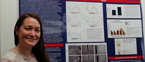 Megan Beauchemin with her poster