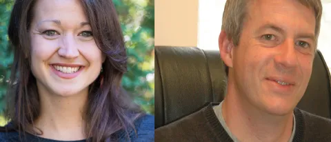 Megan Webster and Tom McLaughlin