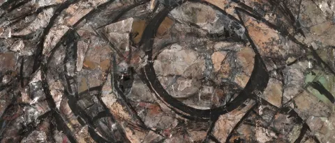 Collage with Maine Mica (detail) by Mildred Burrage