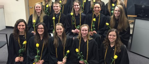 New members of Pi Theta Epsilon