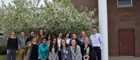 Students and faculty participating in the third rural health immersion of the year