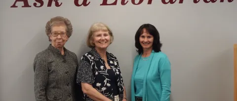 L_R: Roberta (Bobby) Gray, Regula (Regi) Robnett and Elizabeth (Beth) Dyer