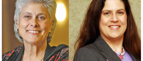 Marilyn Gugliucci and Polly Leonard