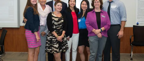COM students and faculty