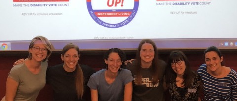 UNE Occupational Therapy students helped individuals with disabilities "Rev up the Vote"