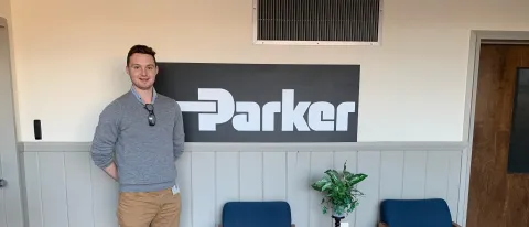UNE junior Will Shearon is running the Human Resources Department for Parker Hannifin’s Pneumatics Division in Kittery 