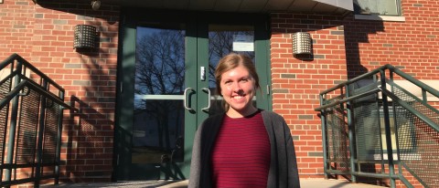 When Sarah Titcomb is not in a classroom in Decary Hall she's getting hands-on learning at Scarborough Terrace