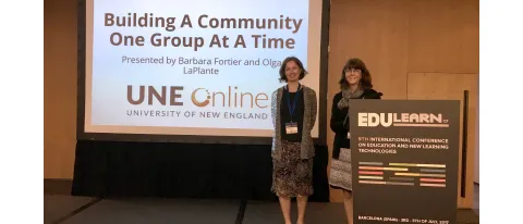 Barbara Fortier and Olga LaPlante