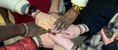 UNE students received hands-on experience working with asylum seekers in Greece