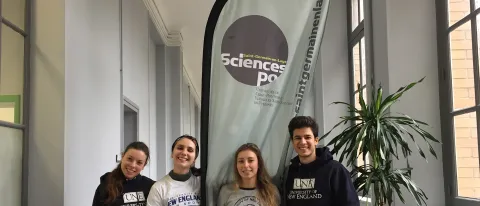 L-R: Clotilde Rispal, Solenne Prat, Julie Caron and Vincent Seroussi