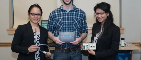 First place Innovation Challenge winners L-R: Sophia Chan, Daniel Morganielli and Tiffany Cheung