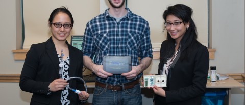 First place Innovation Challenge winners L-R: Sophia Chan, Daniel Morganielli and Tiffany Cheung