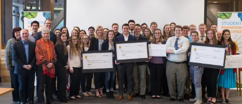 Nearly twenty teams showcased their innovative prototypes during the 2019 Student Innovation Challenge