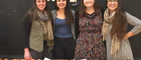 Health, Wellness and Occupational Studies students Natasha Staples, Emily Morris, Alexa Hughes and Sarah Wallace 