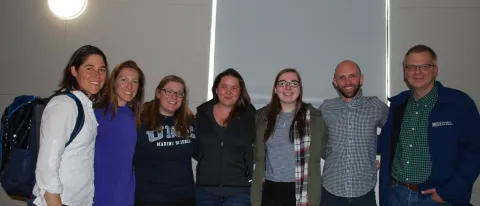 UNE students and faculty attend annual Estuarine Research meeting in New Hampshire.