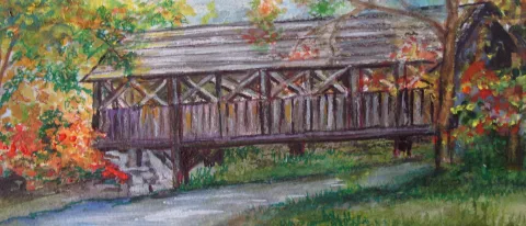 “Vermont Covered Bridge” by Zeni Maicas