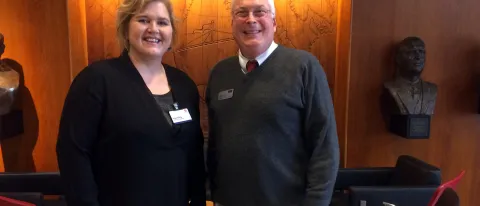During his recent trip to Iceland, Tom Meuser, director of the Center for Excellence in Aging and Health, toured the Hrafnista n