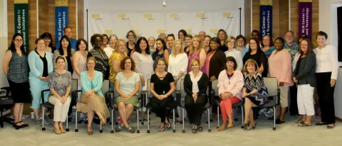 Karen Pardue with nursing educators at the National League for Nursing 