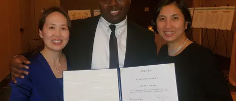 Adepitan Owosho receives the Millard Award by the Oral Surgery, Oral Medicine, Oral Pathology, Oral Radiology Journal