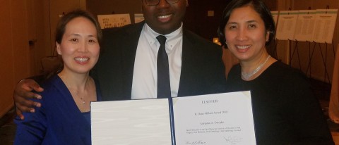 Adepitan Owosho receives the Millard Award by the Oral Surgery, Oral Medicine, Oral Pathology, Oral Radiology Journal