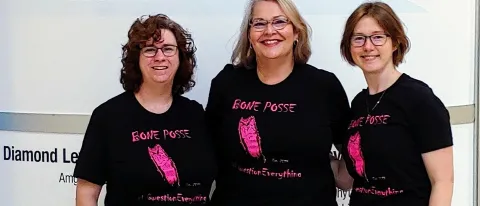Tamara King, Karen Houseknecht, and Kathleen Becker attending the annual American Society for Bone and Mineral Research meeting.