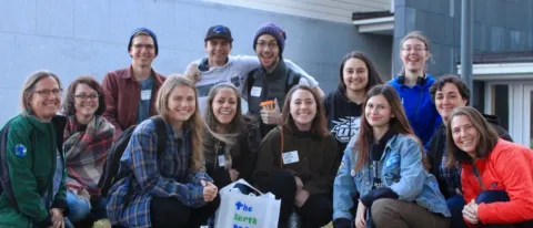 UNE students joined more than 120 students from across Maine to collaborate on action to mitigate the effects of climate change