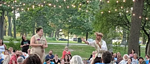 Sean Ramey plays the role of Oberon, King of the Fairies