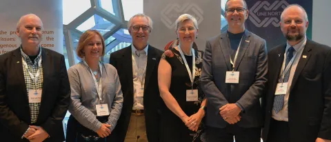 Members of the UNE delegation with partners from Hólar University College and the University of Akureyri