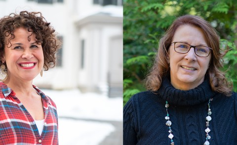 Composite image of Arabella Perez (left) and Laure Cyr-Martel (right) posing for separate portraits.