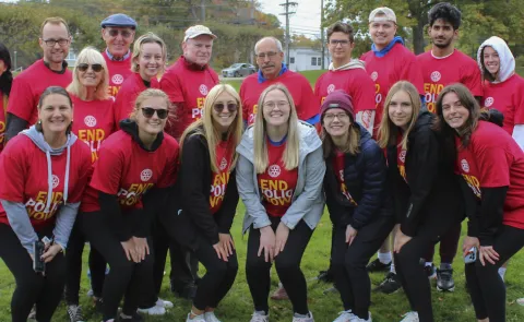 Polio event walkers 