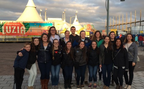 UNE Exercise and Port Performace students visit Cirque Du Soleil headquarters in Montreal