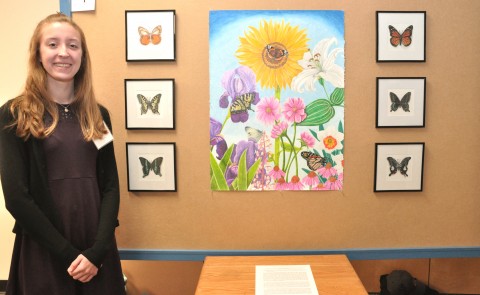 Rebecca Sherrier, winner in the Art Display category