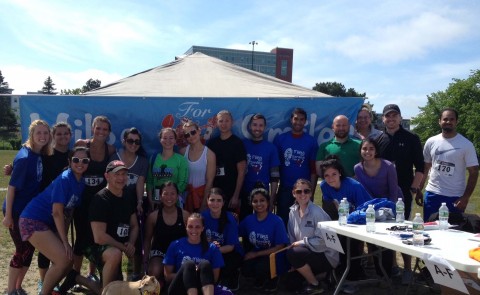 Members of UNE's Dental Medicine Student Association at the Miles for Smiles 5K