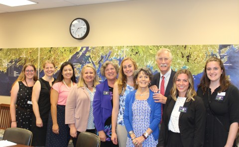 OT students and faculty met with U.S. Senator from Maine Angus King and his wife Mary Herman
