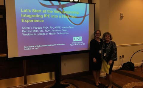 Karen Pardue and Bernice Mills present at Association of Schools of Allied Health Professions conference
