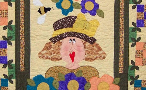 "A bee in my bonnet," (detail); by Georgette Sutton