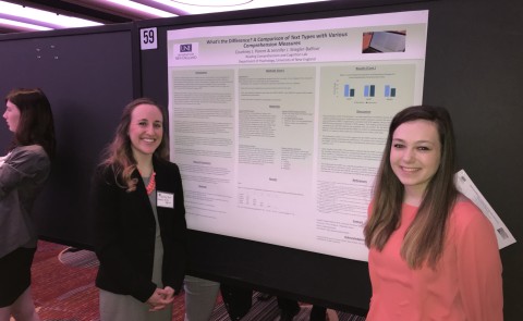 Courtney Parent and Nicole Martin recently presented research at the 90th annual Eastern Psychological Association meeting