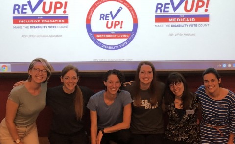 UNE Occupational Therapy students helped individuals with disabilities "Rev up the Vote"