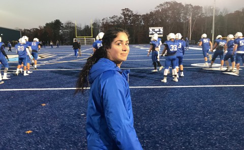 Andrea Gosper breaks into the male dominated world of football as a UNE intern