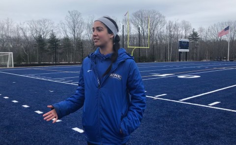 Andrea Gosper, an intern with the UNE football coaching staff, will head to Bills' training camp in July