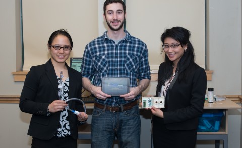 First place Innovation Challenge winners L-R: Sophia Chan, Daniel Morganielli and Tiffany Cheung
