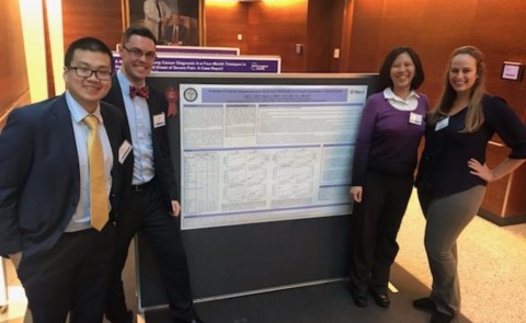 Liem Nguyen, Seth Butler, Ling Cao and Charlotte Barker at the Eastern Pain Association's annual meeting