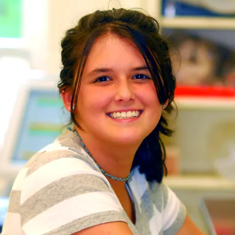 UNE alumni Ashley Abrantes