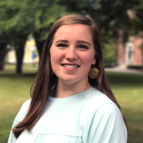 Headshot of U N E employee Kate Dransfield